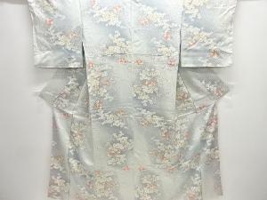 草花模様小紋着物